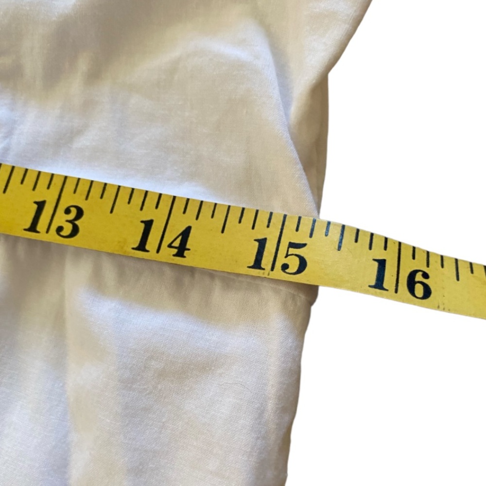 Nordstrom White Poplin Tiered Comfy Cotton Summer Dress with Adjustable Straps … - Picture 13 of 14